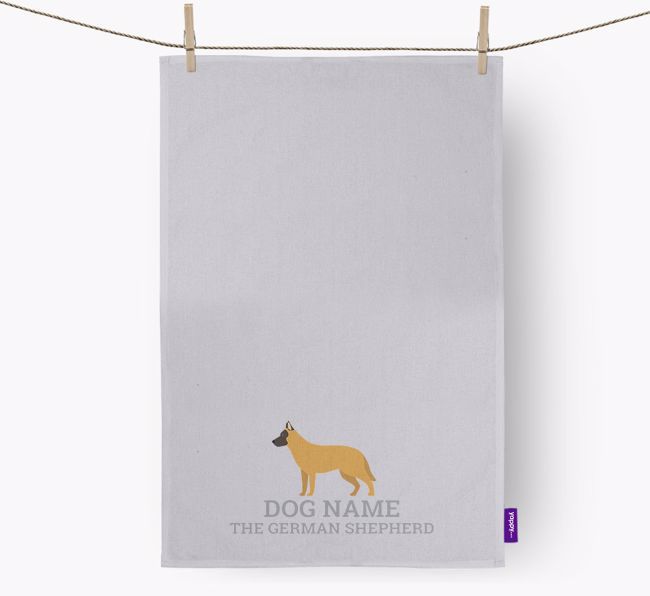 Personalized '{dogsName} The {breedFullName}' Dish Towel